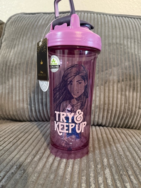 Disney Other - Disney Princess Pocahontas “TRY & KEEP UP” Purple 28 Oz Blender Bottle- NWT